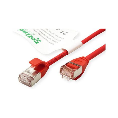Patchkabel ROLINE GREEN 21.44.3311 Cat.6A U/FTP slim - rød, 0,3 m