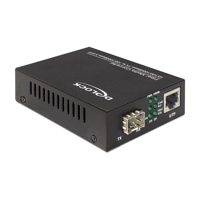 DeLOCK Delock Media Converter Base-T to 100 Base-X SFP Fibermedieomformer Ethernet Fast Ethernet Gigabit Ethernet