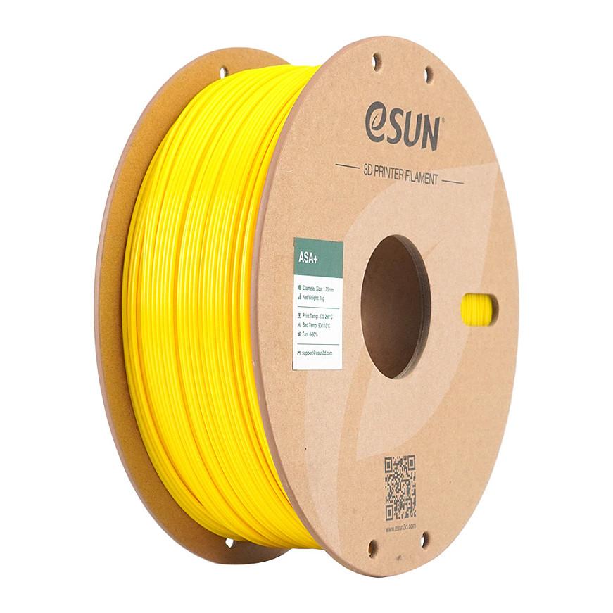 3D-printerfilament eSUN ASA+ 1,75 mm - gul 1 kg