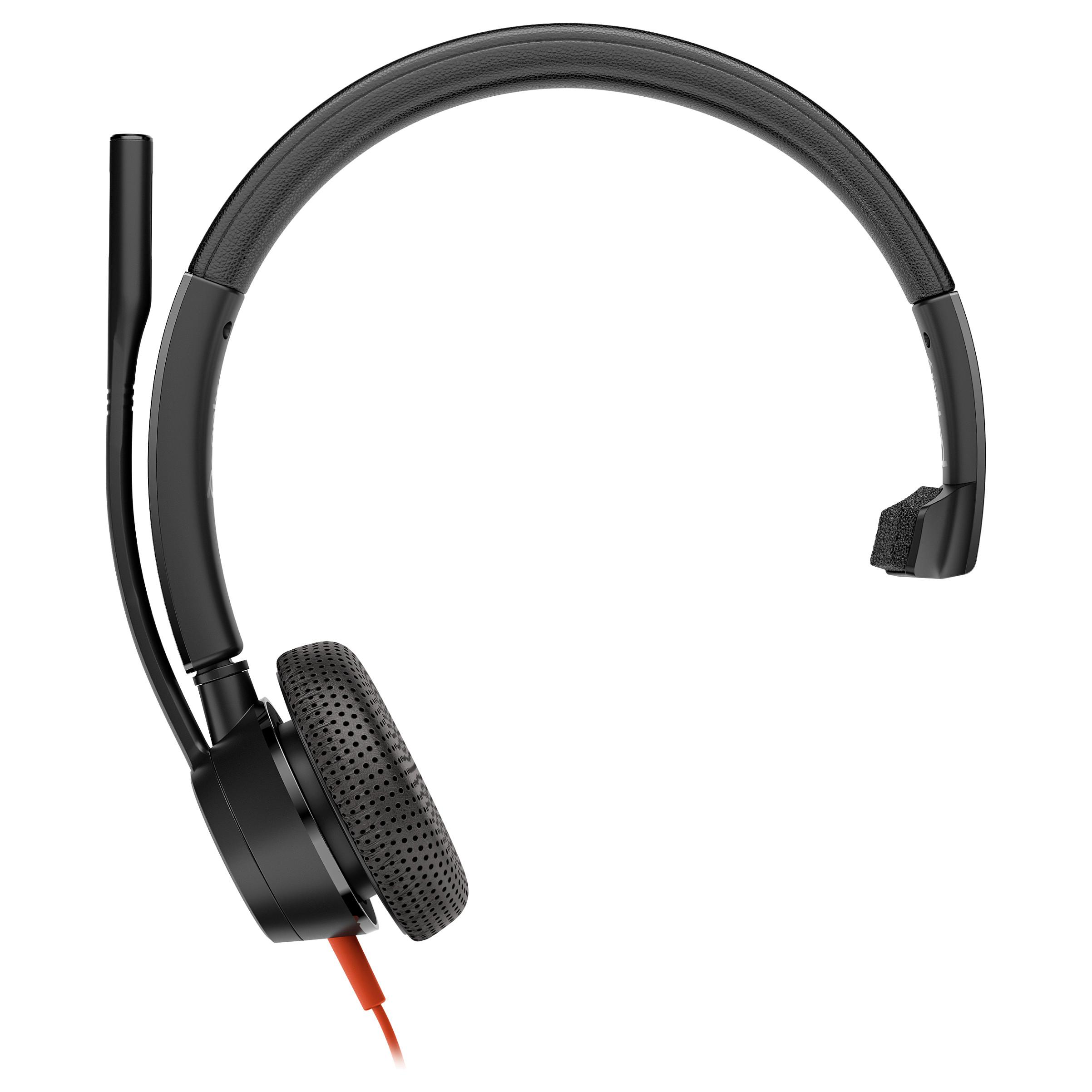 Mono-headset HP Poly Blackwire 3315 USB-C/A og 3,5 mm - sort