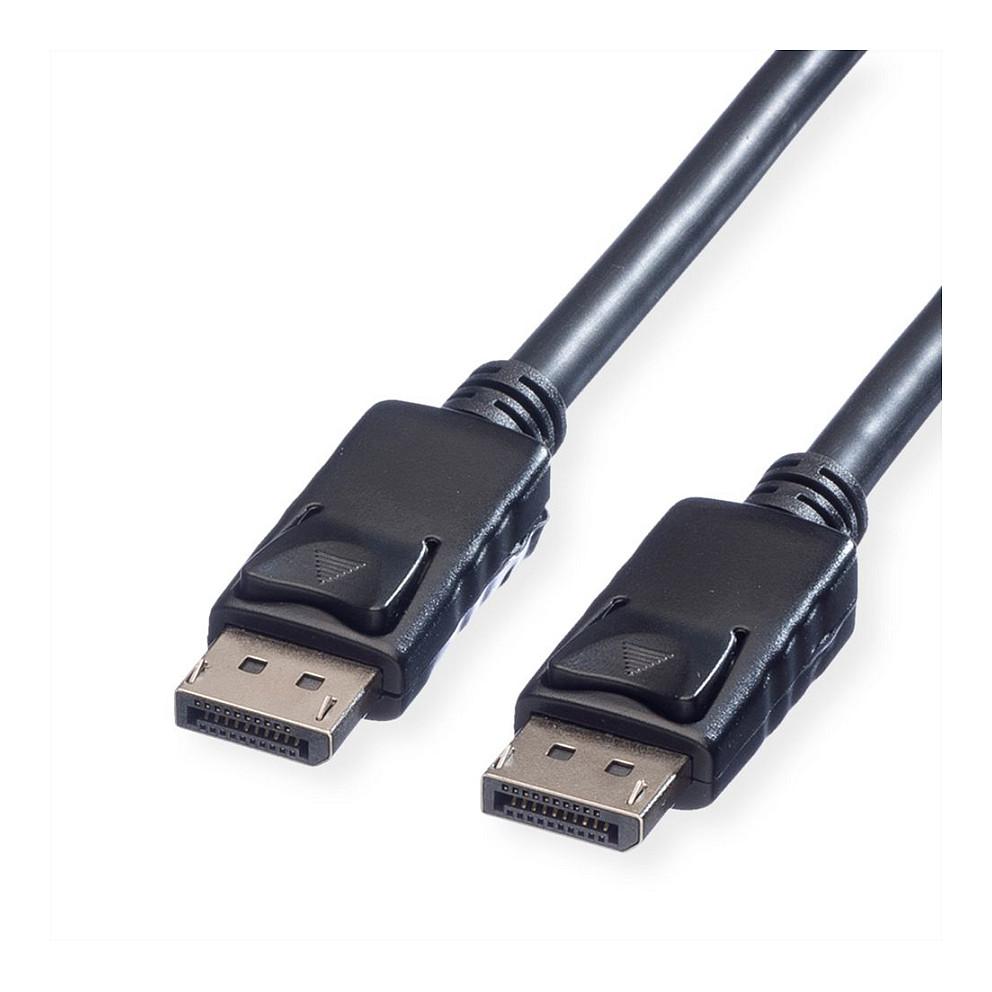 DisplayPort-kabel ROLINE DP-DP M/M 7,5 m - sort