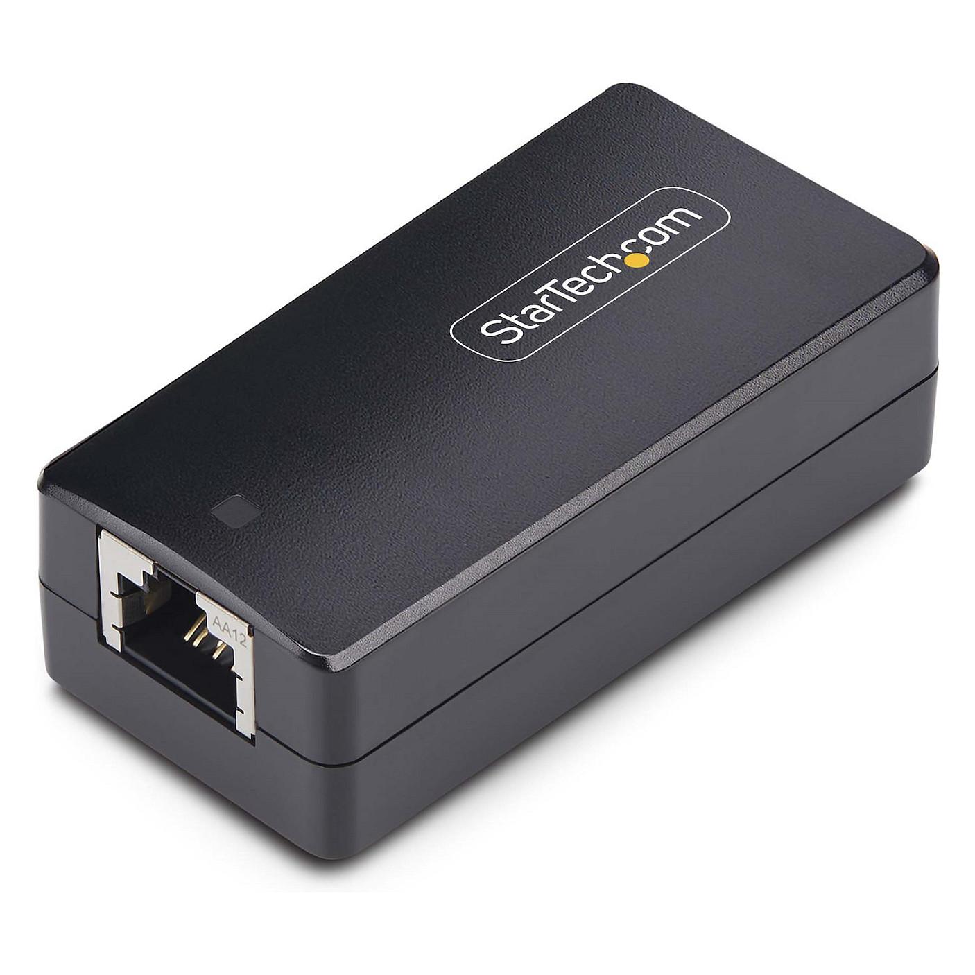 Startech 1-Port Gigabit Network Isolator, RJ45 Ethernet Coupler, 4kV CAT 5/6 Netværkskobling Sort