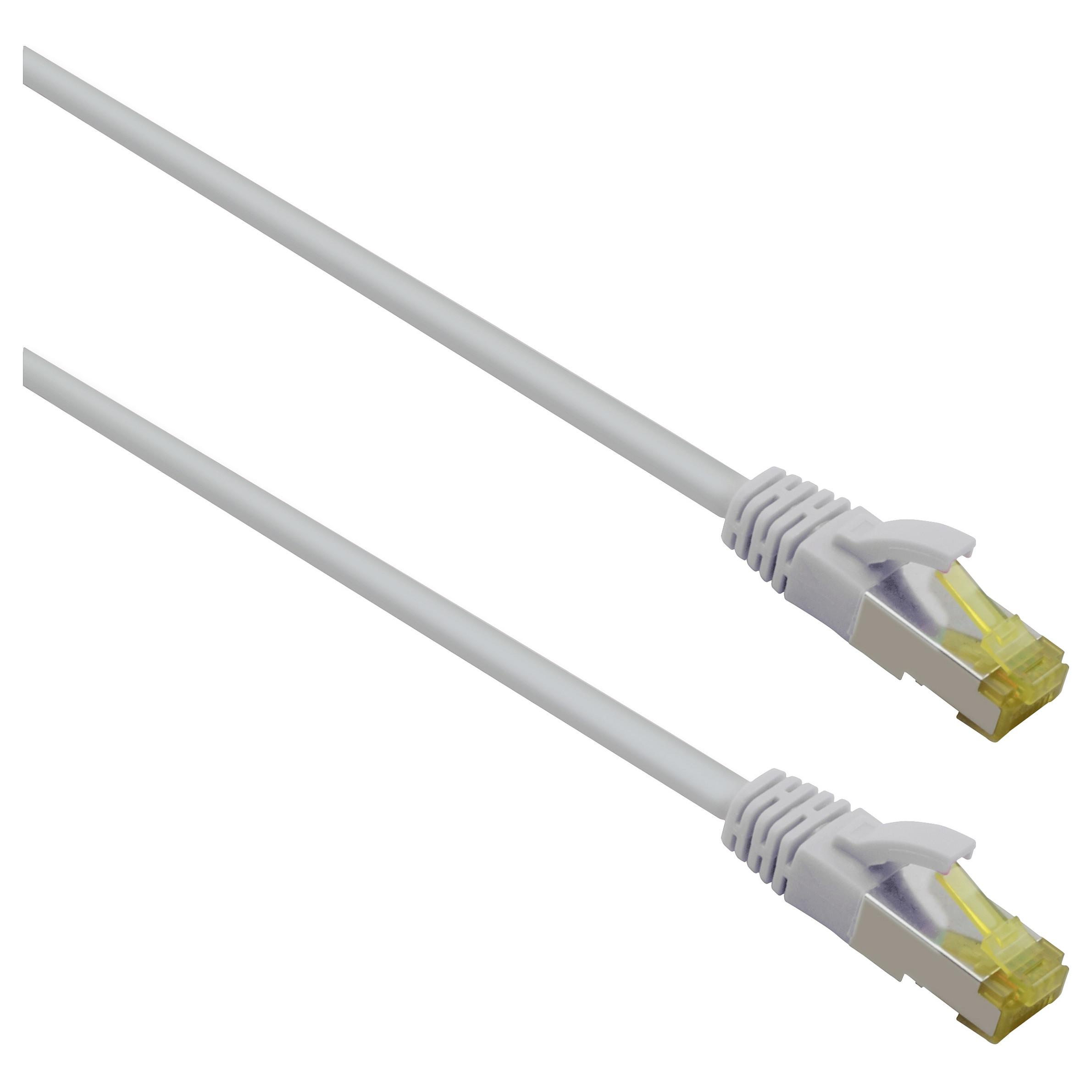 Patchkabel Helos Cat 6a Superflex S/FTP RJ45 - grå, 5 m