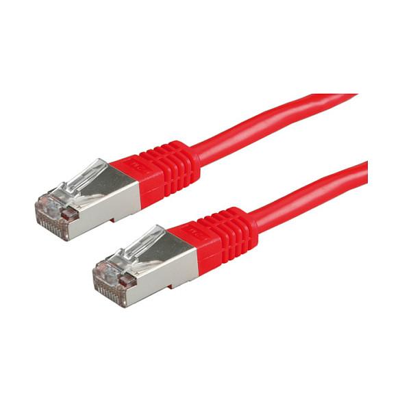 Patchkabel ROLINE Cat.5e Class D S/FTP - rød 0,5 m