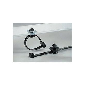 Kabelbinder Hellermann Tyton T50RFT5-PA66HS/PA66 BK/GY - 200 x 4,6 mm, 500 stk.
