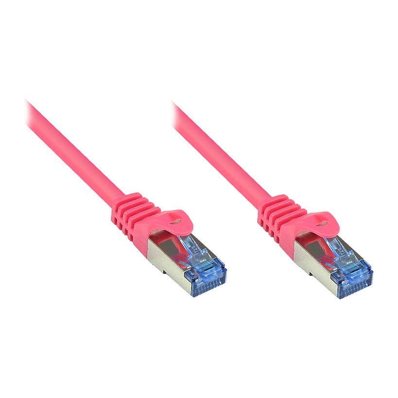 Patchkabel Cat.6A S/FTP HF - magenta, 10 m