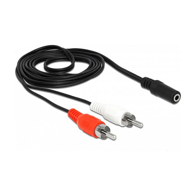 Lydkabel DeLOCK 85808 2 x RCA til 3,5 mm 1,4 m