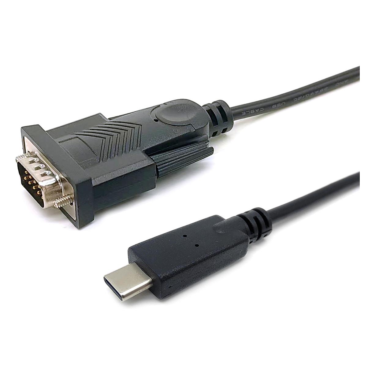 Serieladapterkabel Equip 133392 USB-C til RS232 DB9 - 1,5 m, sort