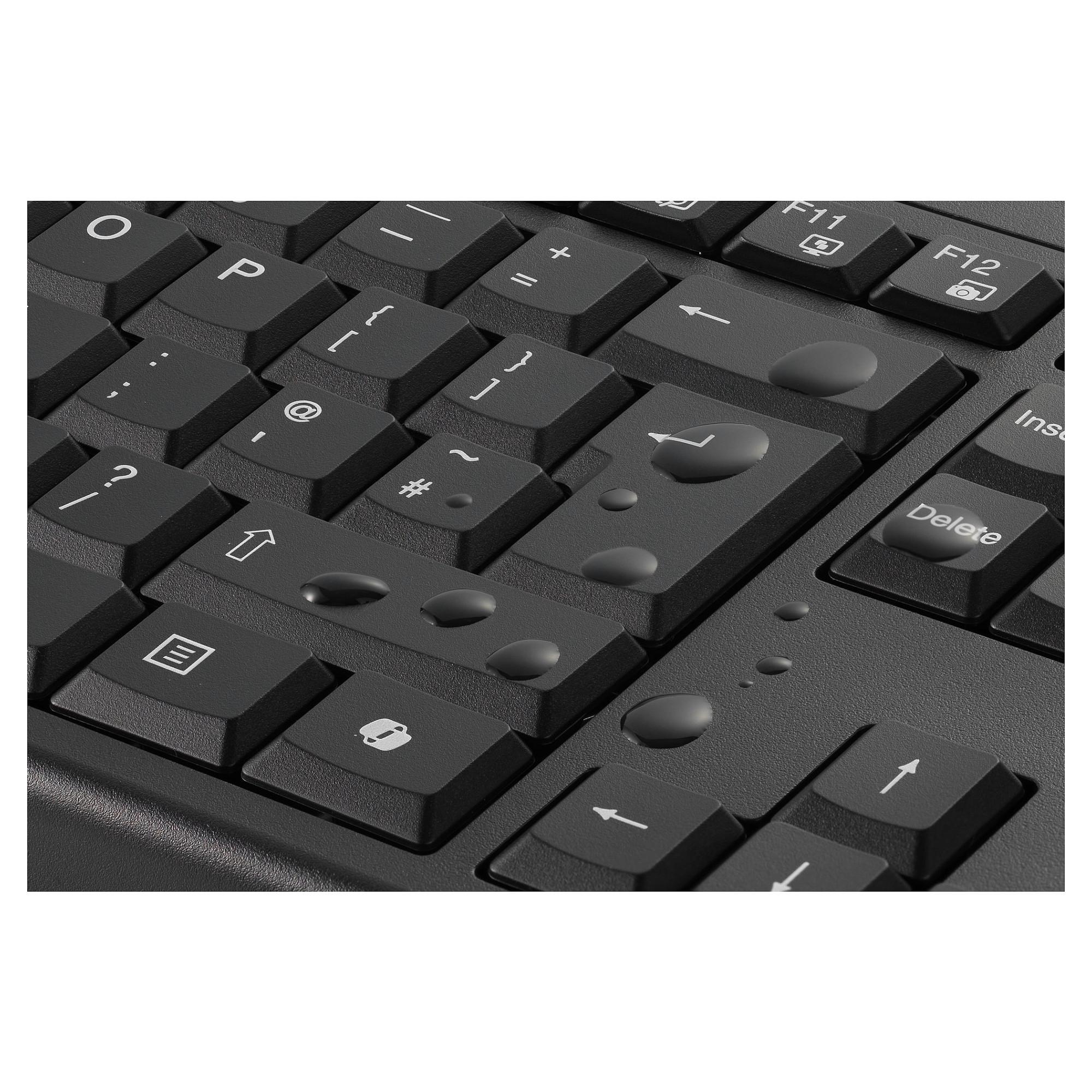 Kensington KM270 EQ genopladeligt trådløst tastatur- og musesæt, fuld størrelse, sort