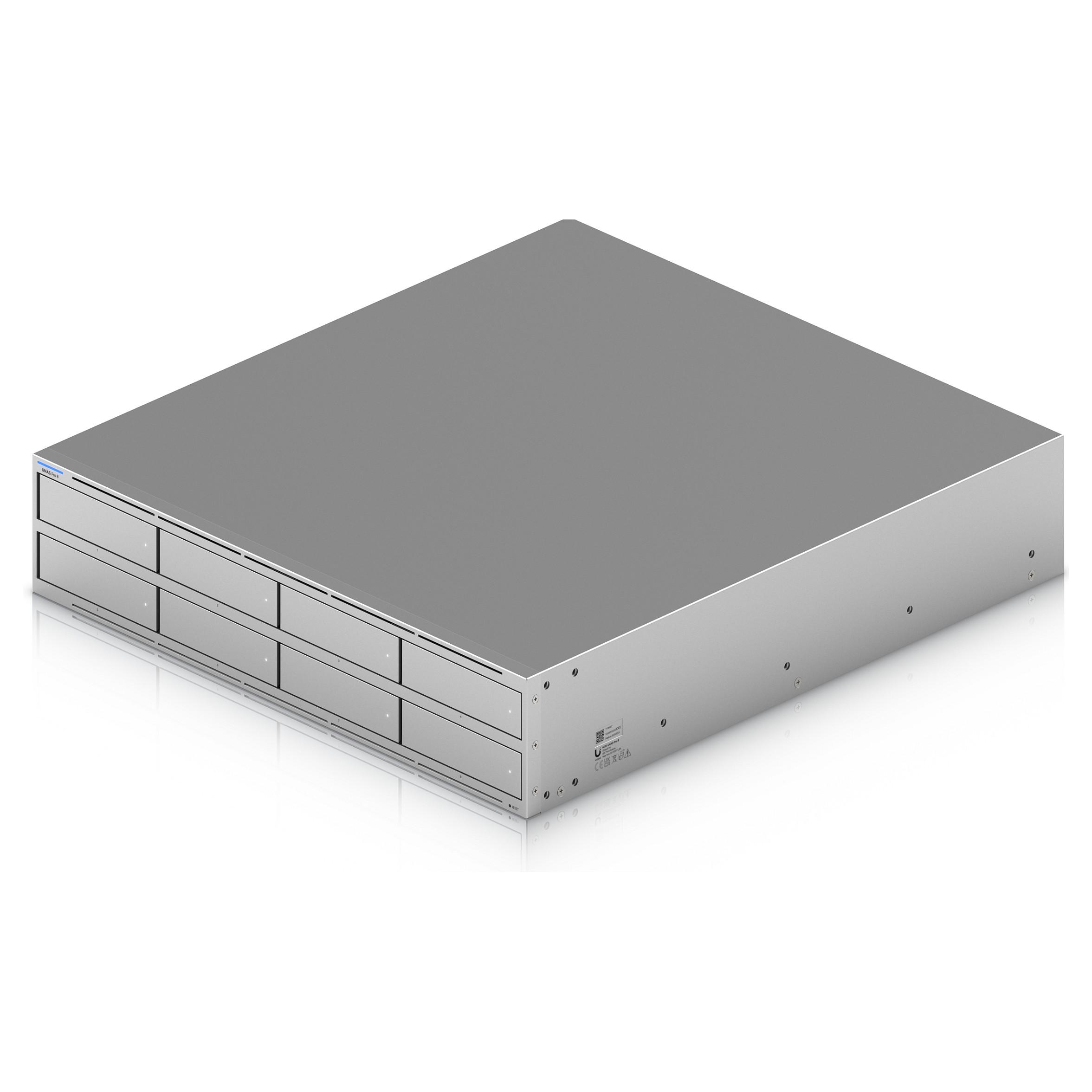 Ubiquiti UNAS-PRO-8, NAS, Stativ (2U), Cortex-A, Cortex-A57, 16 GB, Grå