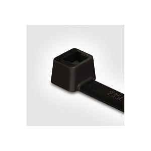Kabelbinder Hellermann Tyton T80R-PA66W-BK(100) - 210 x 4,7 mm, sort
