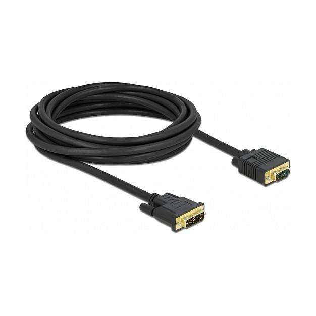 DVI til VGA-kabel DeLOCK 86751 - 5 m