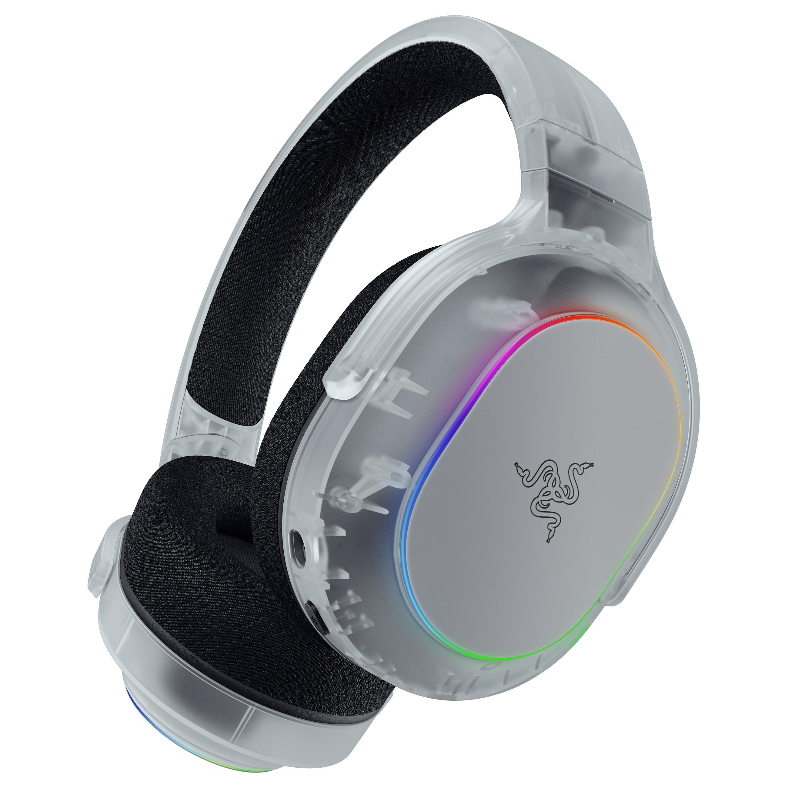 Razer Barracuda X Chroma Trådløs Høretelefoner Hvid Transparent