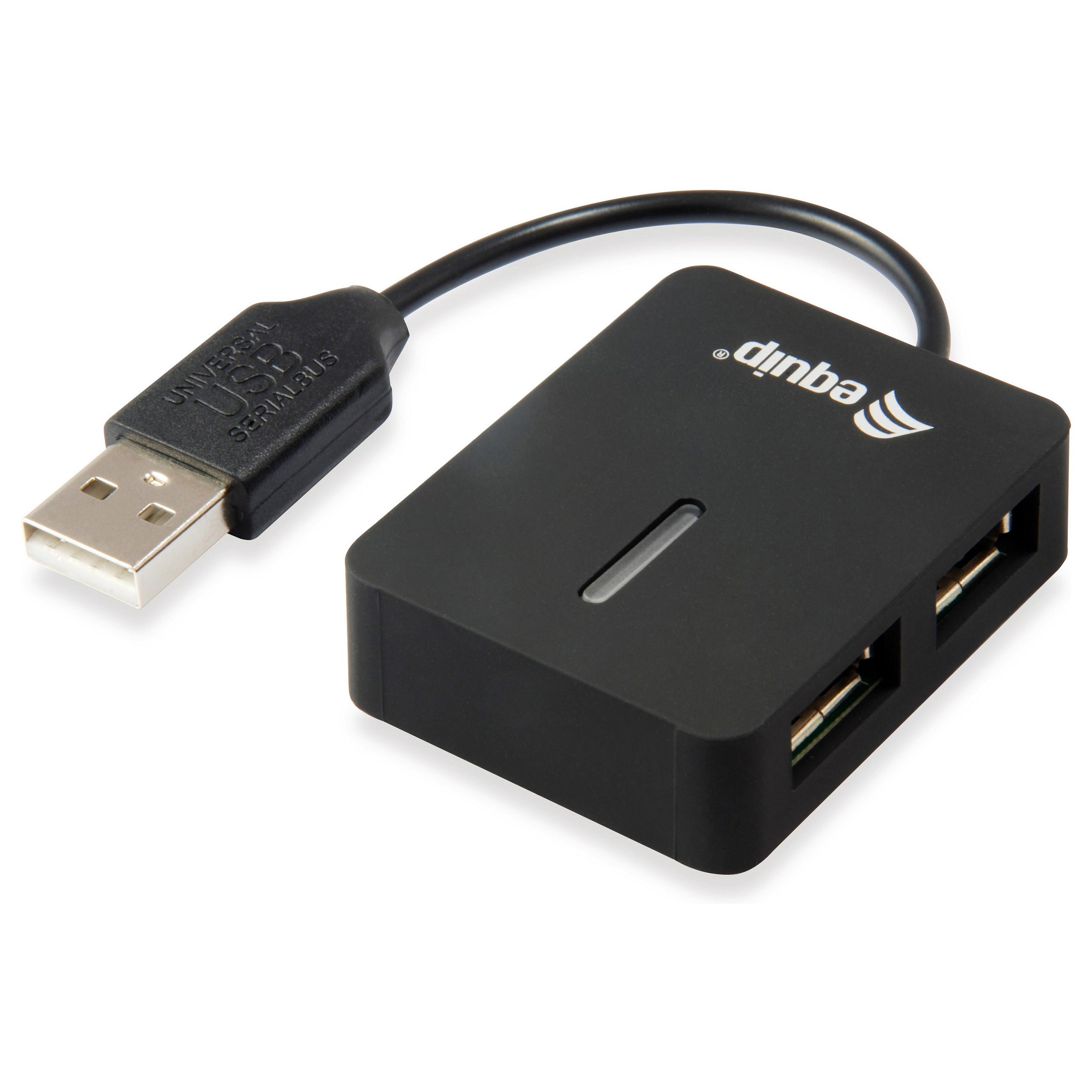 USB-hub Equip 128952 4-port USB 2.0 - sort