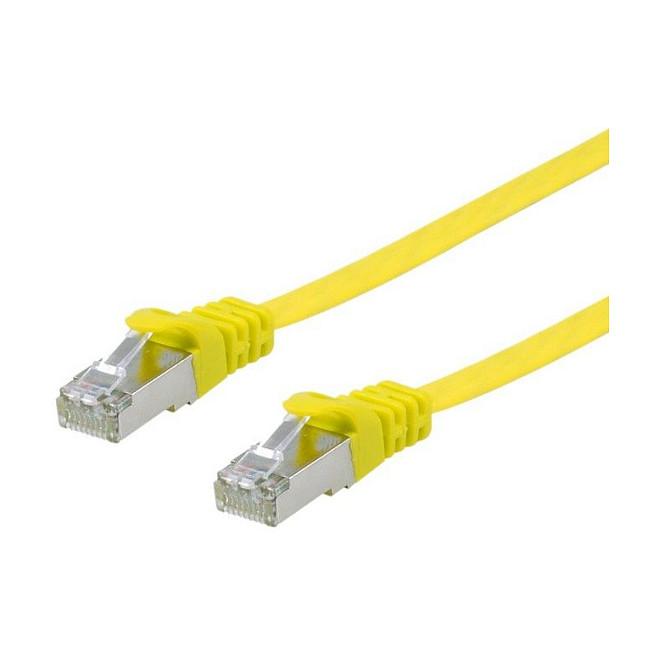 Netværkskabel Equip Cat6A U/FTP RJ45 5 m - gul, fladt