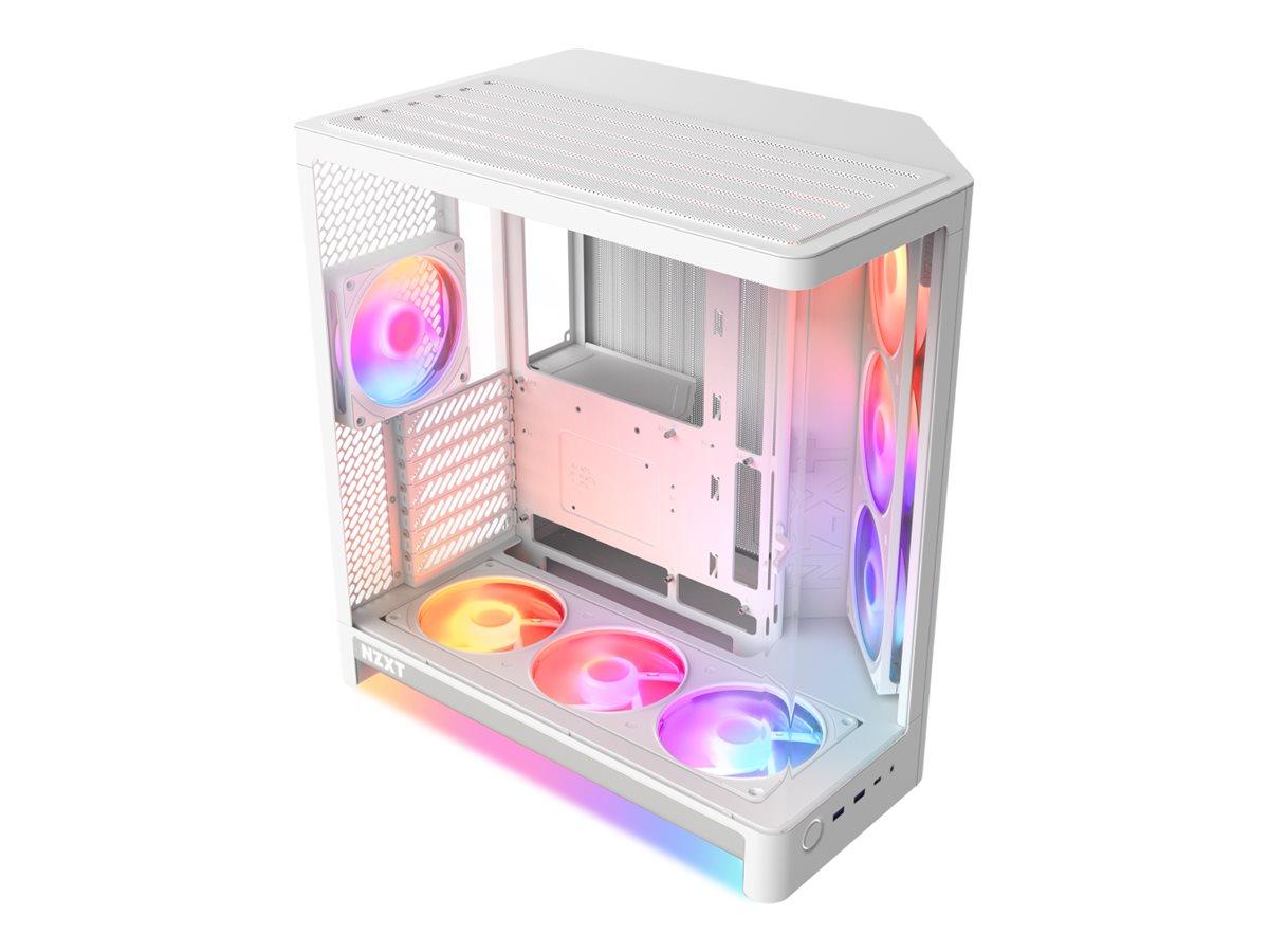 NZXT H6 RGB+ 2026 CC-H62FW-P1 miditower-kabinet ATX, hvidt hærdet glas