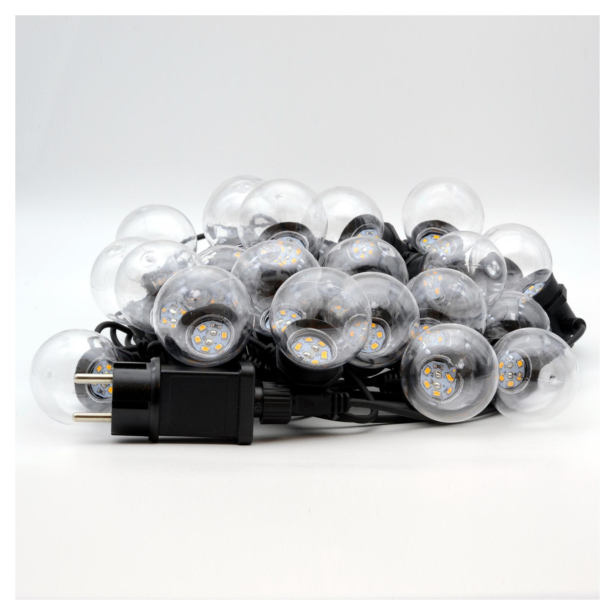 RealPower 463627, 24 Lampe( r), LED, Varm hvid, 2200 K, Indendørs/udendørs, Sort