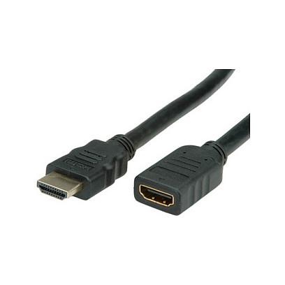 HDMI-forlængerkabel VALUE High Speed med Ethernet - sort
