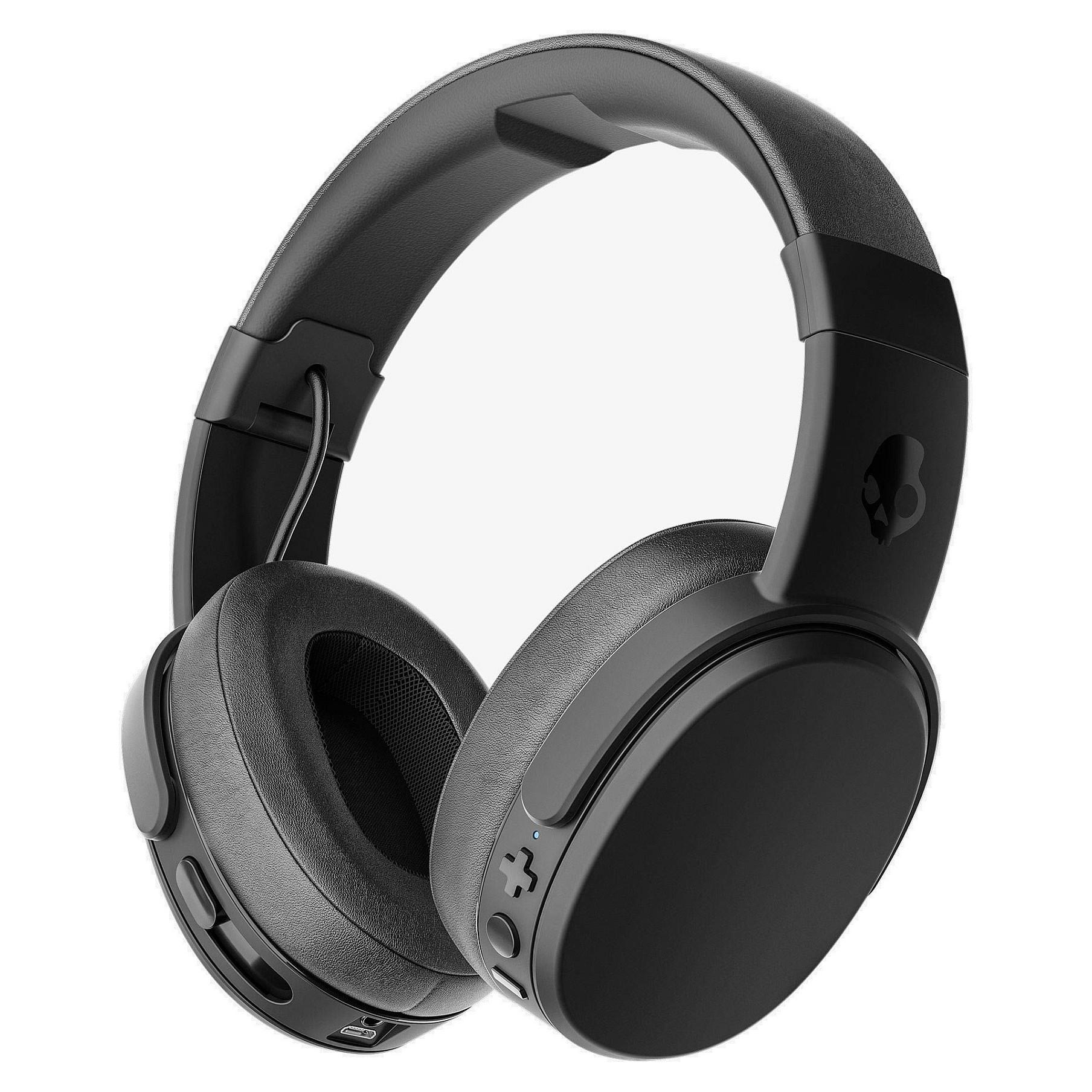 Skullcandy Crusher Wireless trådløse høretelefoner med Bluetooth, 3,5 mm og USB, sort