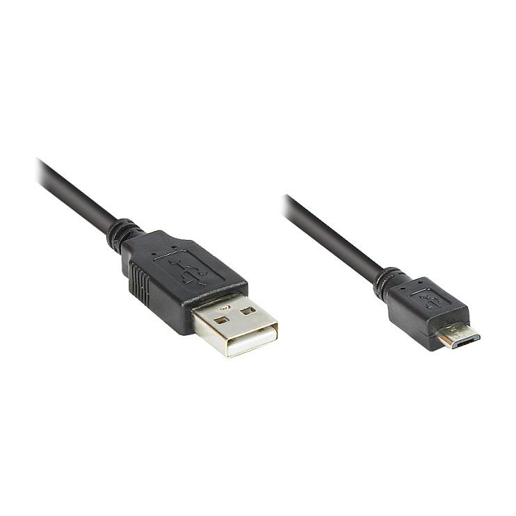 USB-kabel 2510-MB006 USB A til Micro-USB B - 0,6 m, sort