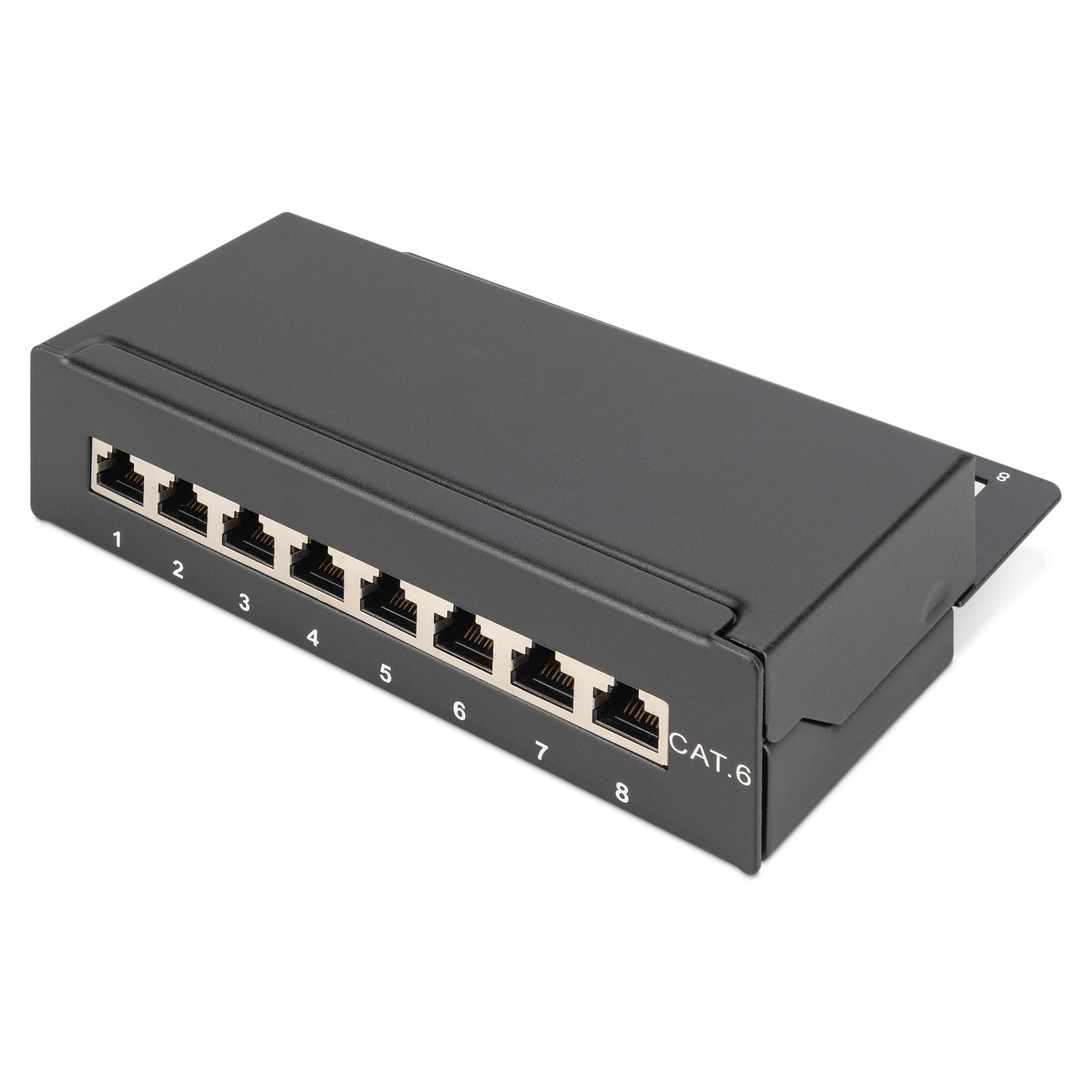 DIGITUS DN-91608SD - Patch-panel - CAT 5e - 1U - 8 porte