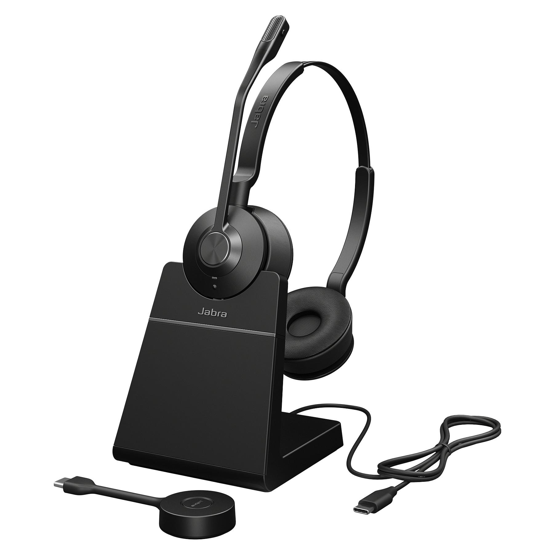 Jabra Engage 55 Stereo - Headset - på øret - DECT - trådløs - Optimeret til UC