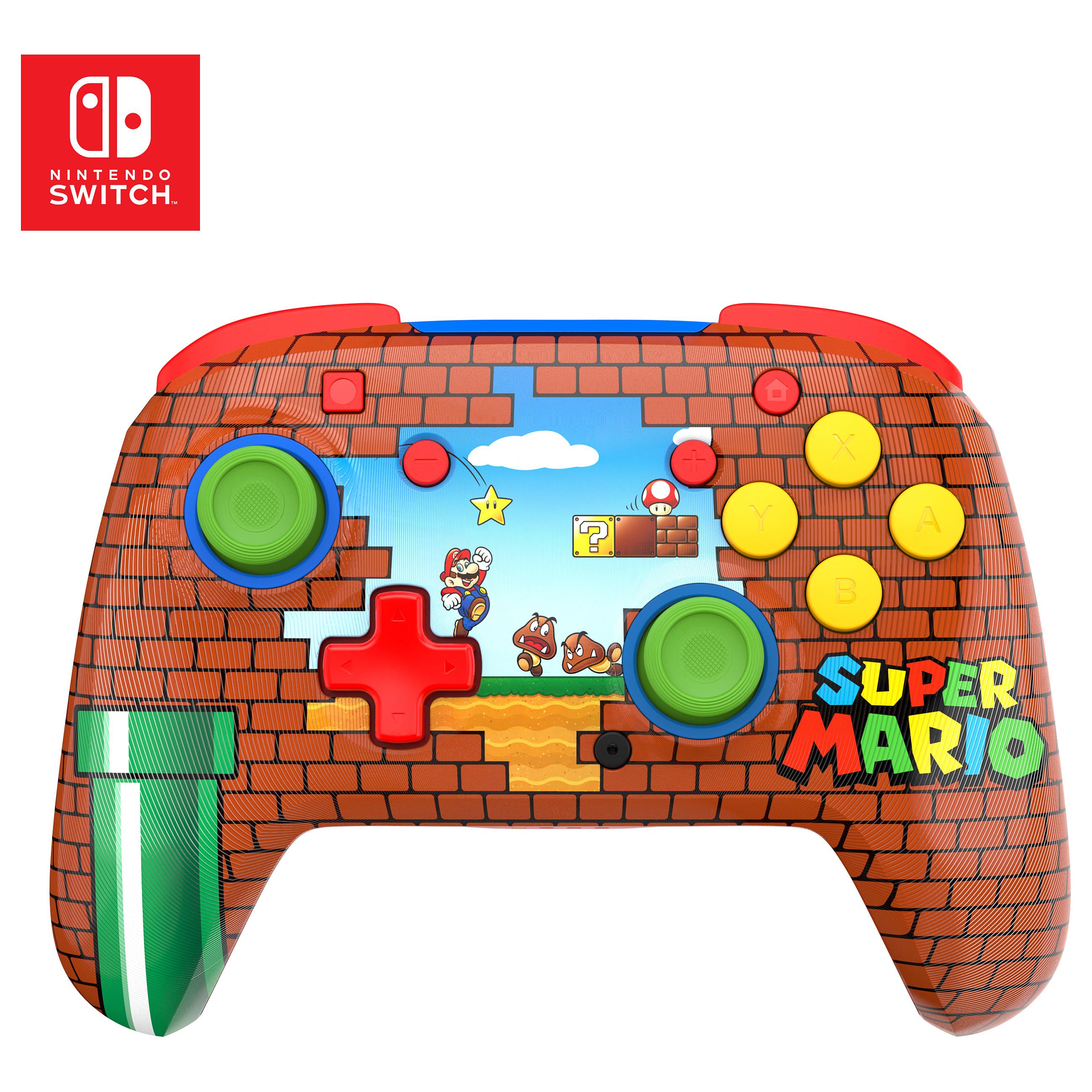 Turtle Beach Rematch - Gamepad - trådløs - Mario mursten - for Nintendo Switch, Nintendo Switch 2, Nintendo Switch Lite, Nintendo Switch OLED