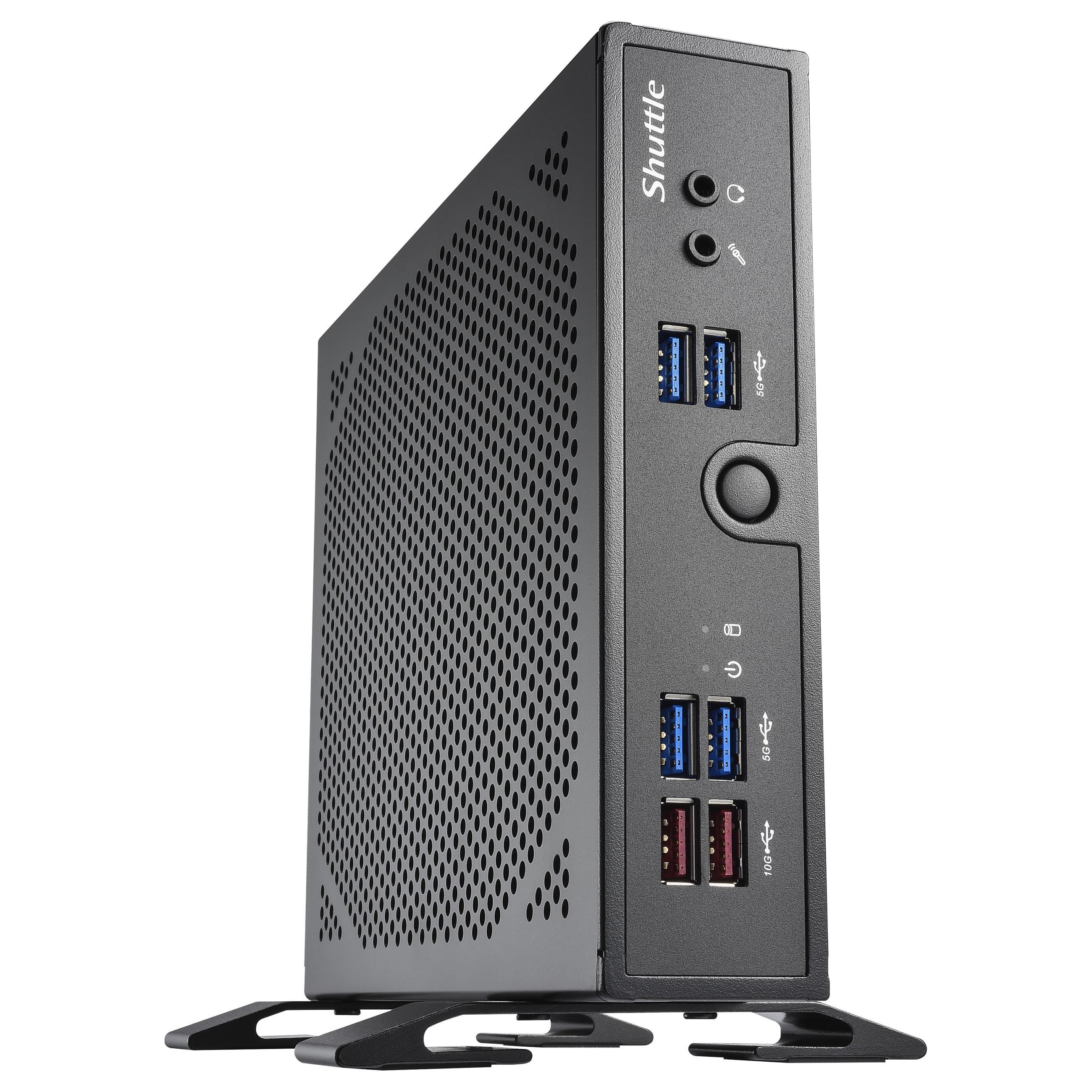 Shuttle XPC slim DS50U7 - Barebone - Slim-PC 1 x Core i7 1355U / op til 5 GHz ULV - RAM 0 GB - Intel Iris Xe Graphics - Gigabit Ethernet - sort