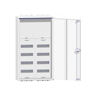 Hager FWB53N. Produktfarbe: WeiAz, Anzahl enthaltener Produkte: 1 StALck(e). Breite: 800 mm, Tiefe: 160 mm, HA¶he: 800 mm (FWB53N)