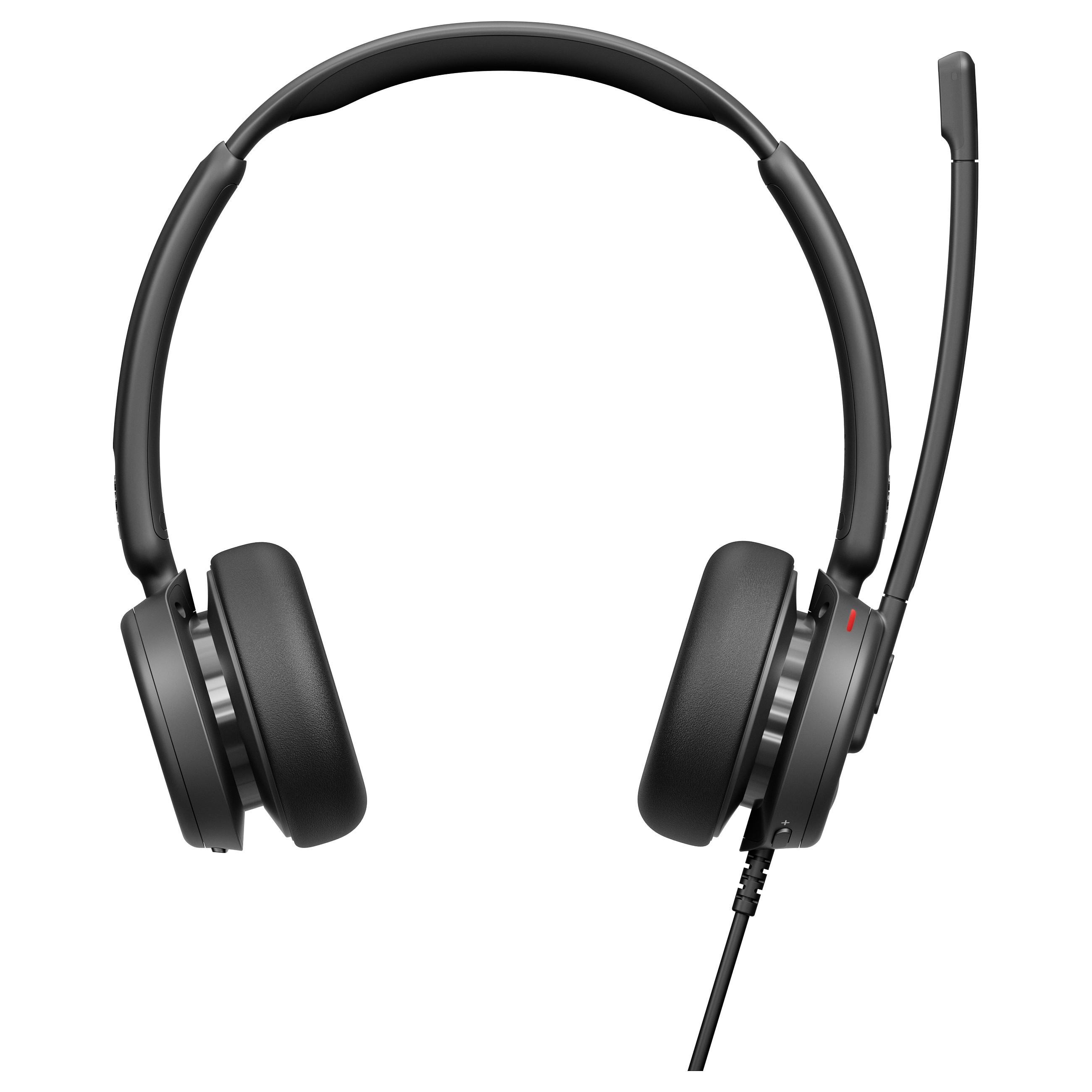 Kablet headset EPOS IMPACT 400 MS UC DUO ANC USB-C+A - sort