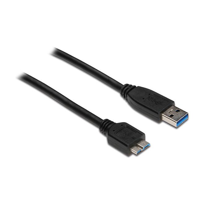 USB 3.0-kabel A til Micro B Good Connections - sort, 0,2 m
