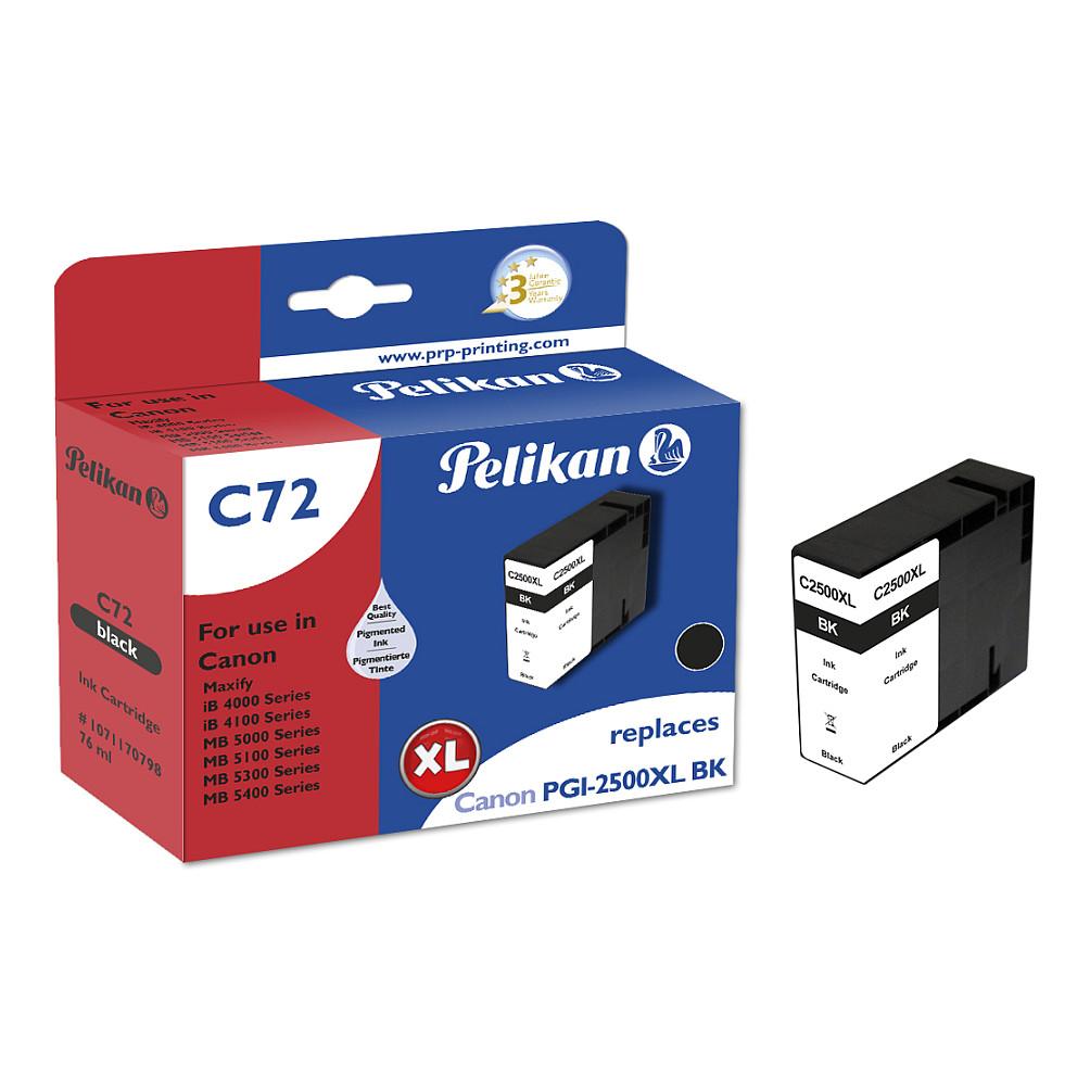 Blækpatron Pelikan C72 til Canon PGI-2500XL BK - sort