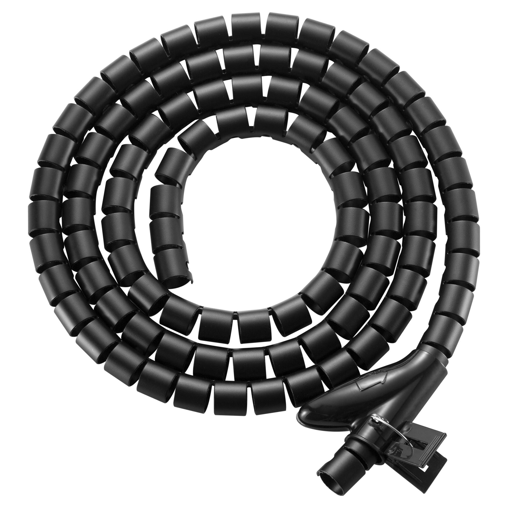 Kabelspiral Equip 650867 med underbordsmontage - sort