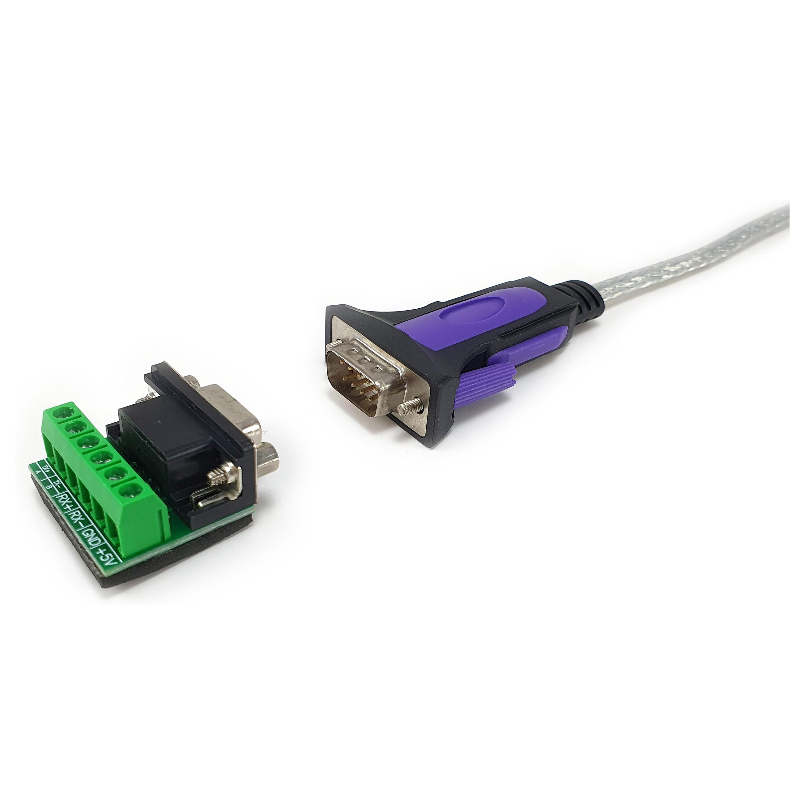 Equip USB-A til seriel RS-422/485 DB9 adapterkabel 1,5 m til Windows, Mac og Linux