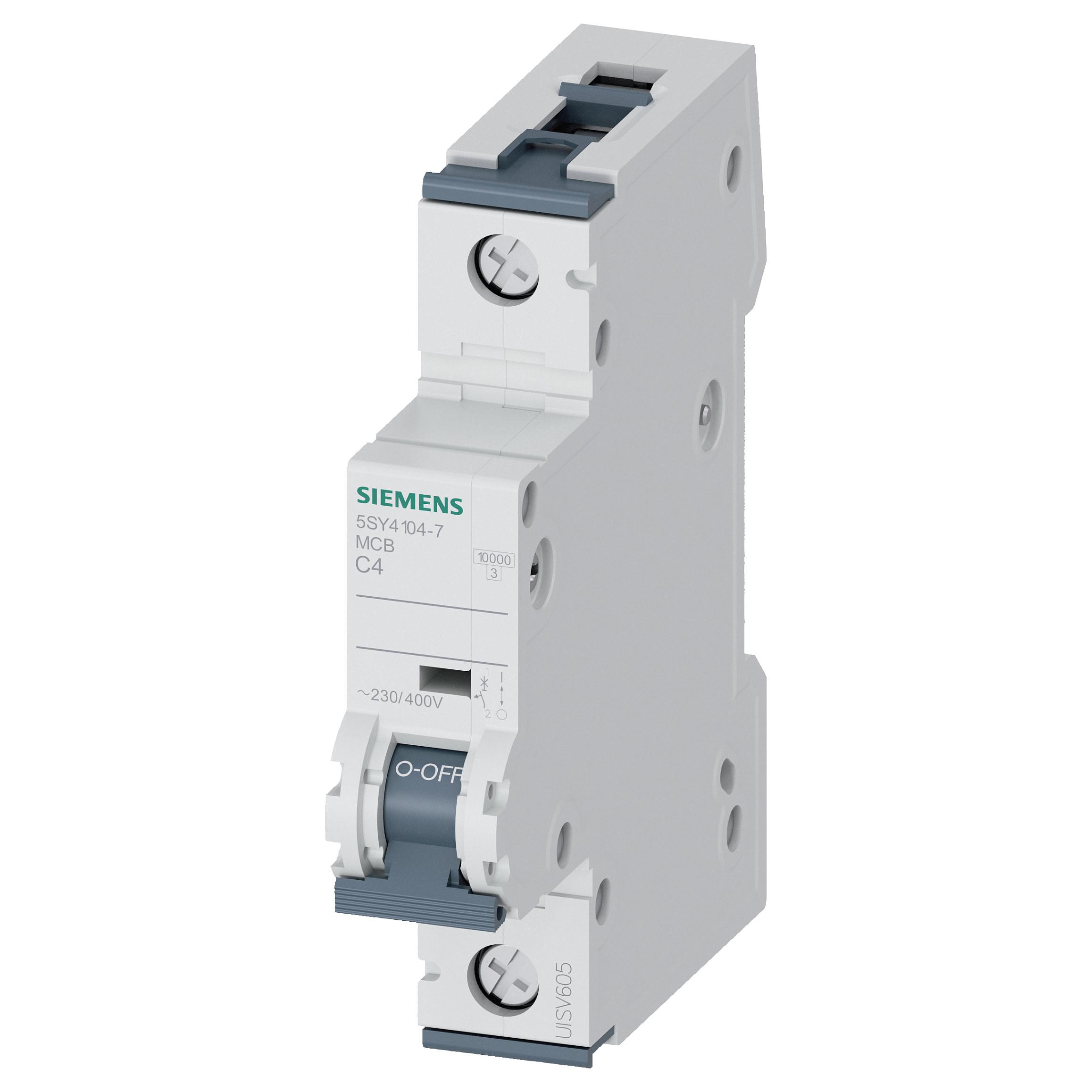 Siemens-automat C 4A 5SY41047 230/400 V 10 kA 1p