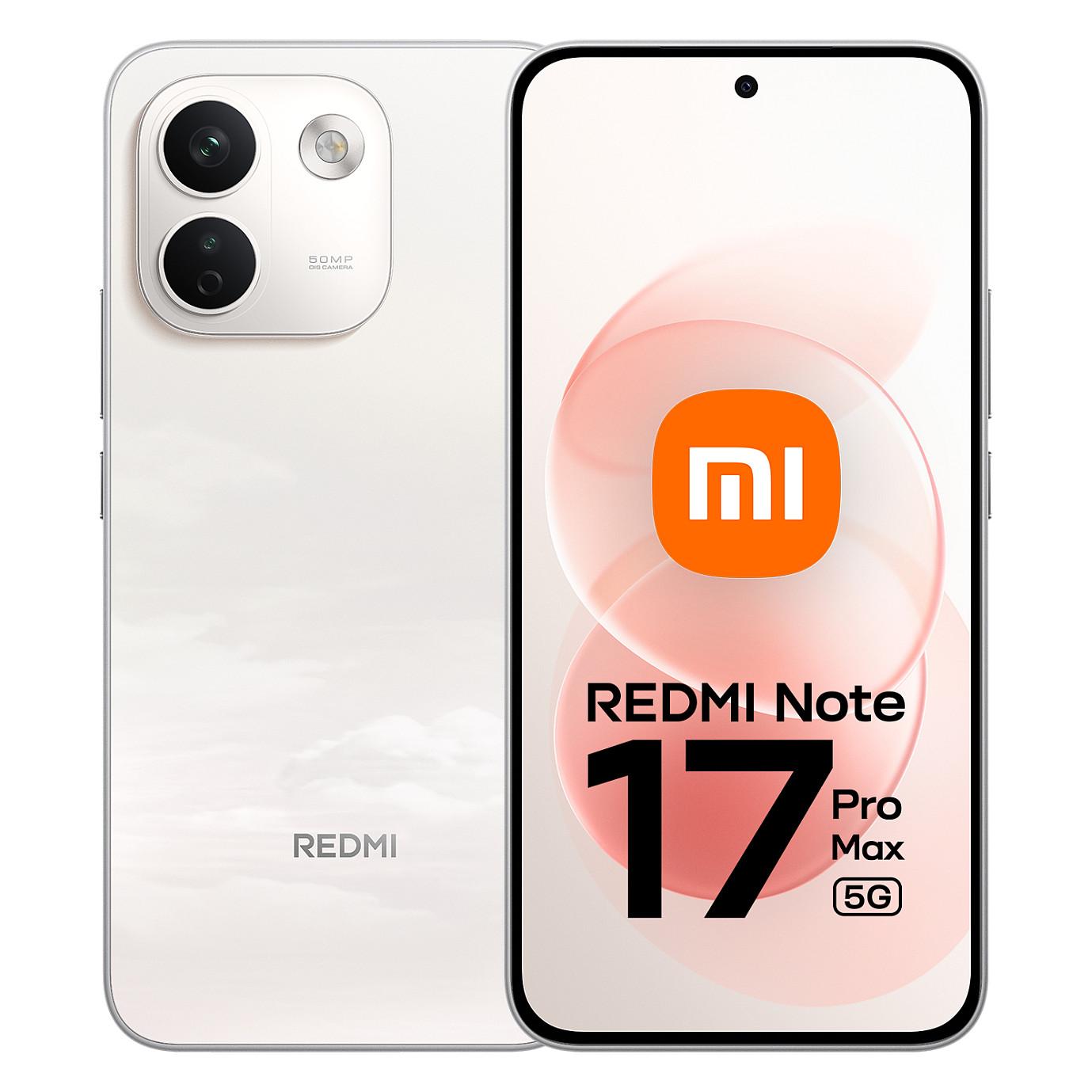 Xiaomi Redmi Note 17 Pro Max 5G, 17,4 cm (6,83), 2772 x 1280 pixel, 8 GB, 256 GB, 50 MP, hvid