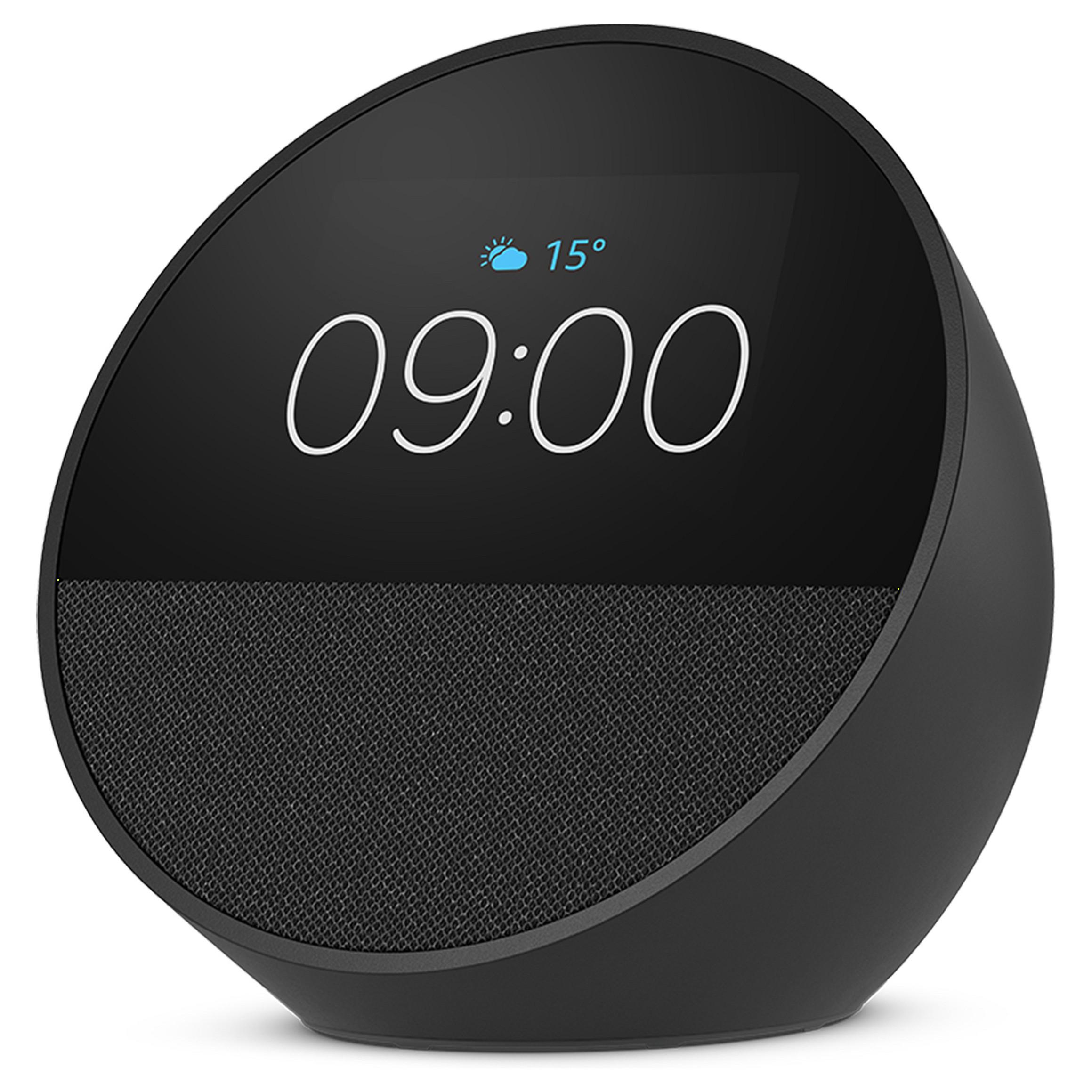 Amazon Echo Spot (2024) smarthøjttaler 2,83 skærm Wi-Fi Bluetooth, sort