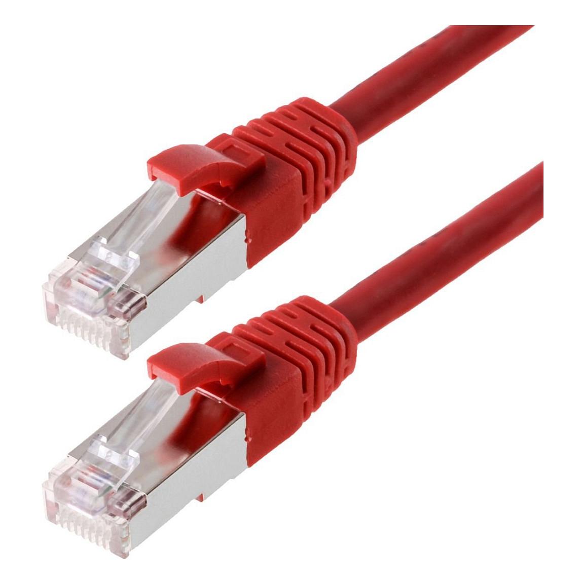 Patchkabel Helos Cat.5e SF/UTP AWG 26 - rød 5 m