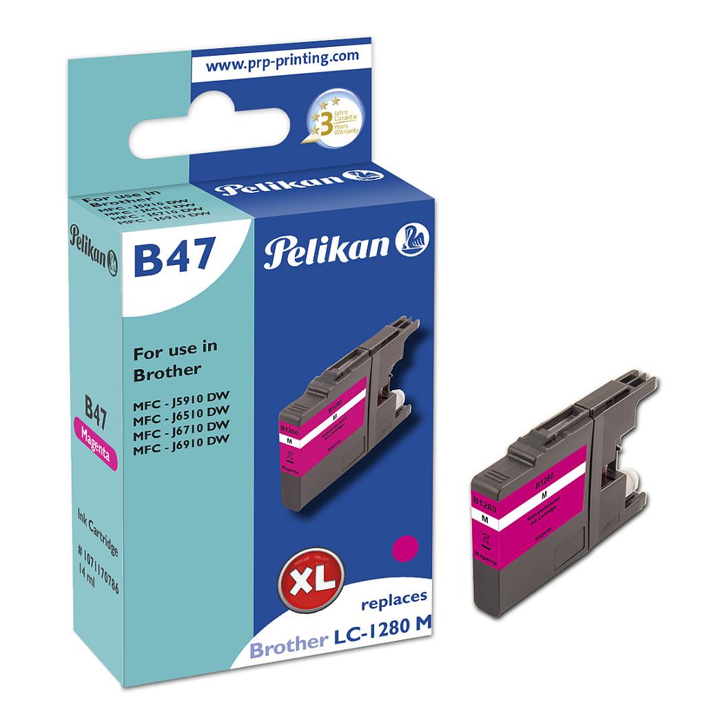 Blækpatron Pelikan B47 magenta til Brother LC1280XL M