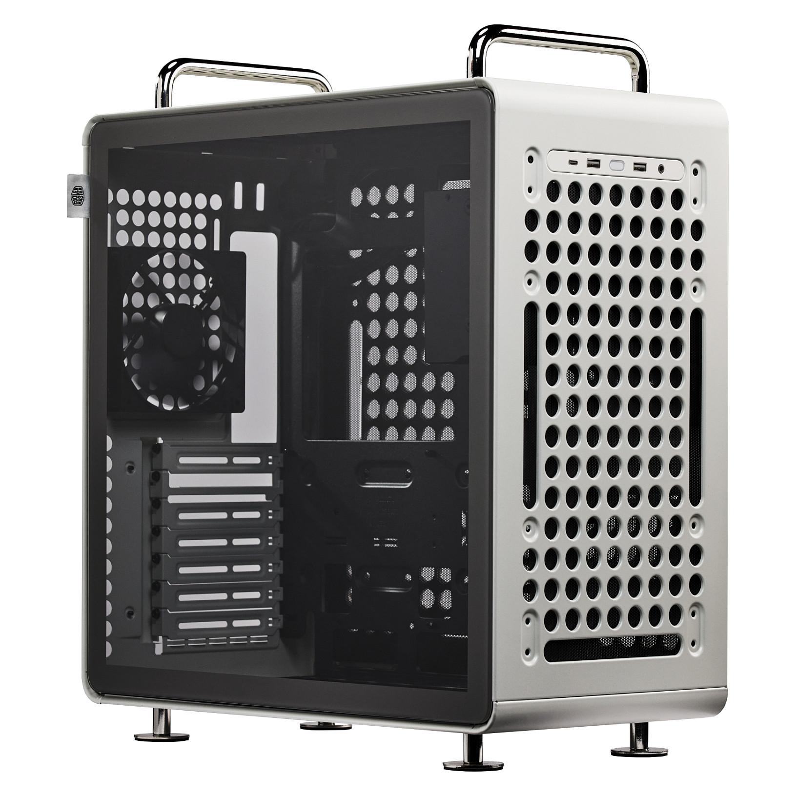 Cooler Master QUBE 540, Midi Tower, PC, Sølv, ITX, micro ATX, ATX, EATX, Stål, Hærdet glas, 17,2 cm