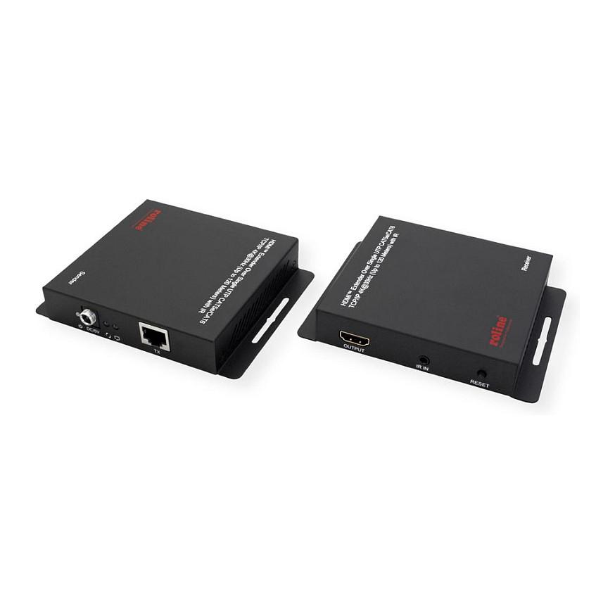 HDMI-forlænger over IP ROLINE 14.01.3642 - 4K 30 Hz, 120 m, IR