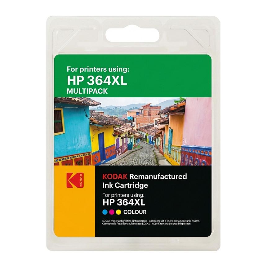 Blækpatron Kodak HP 364XL multipack - farve, renoveret