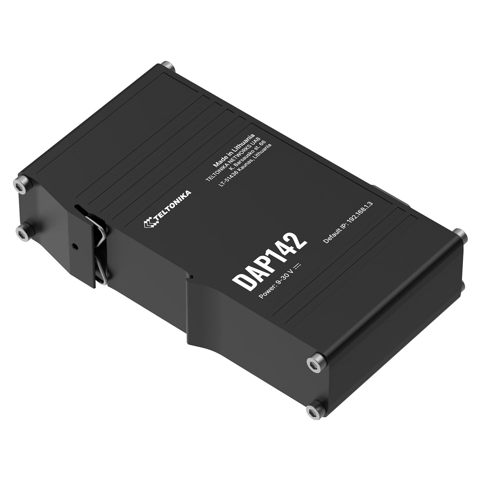 Teltonika DAP142 - Trådløs forbindelse - industriel - 100Mb LAN, PPP - Wi-Fi - væg/DIN-skinnemonterbar