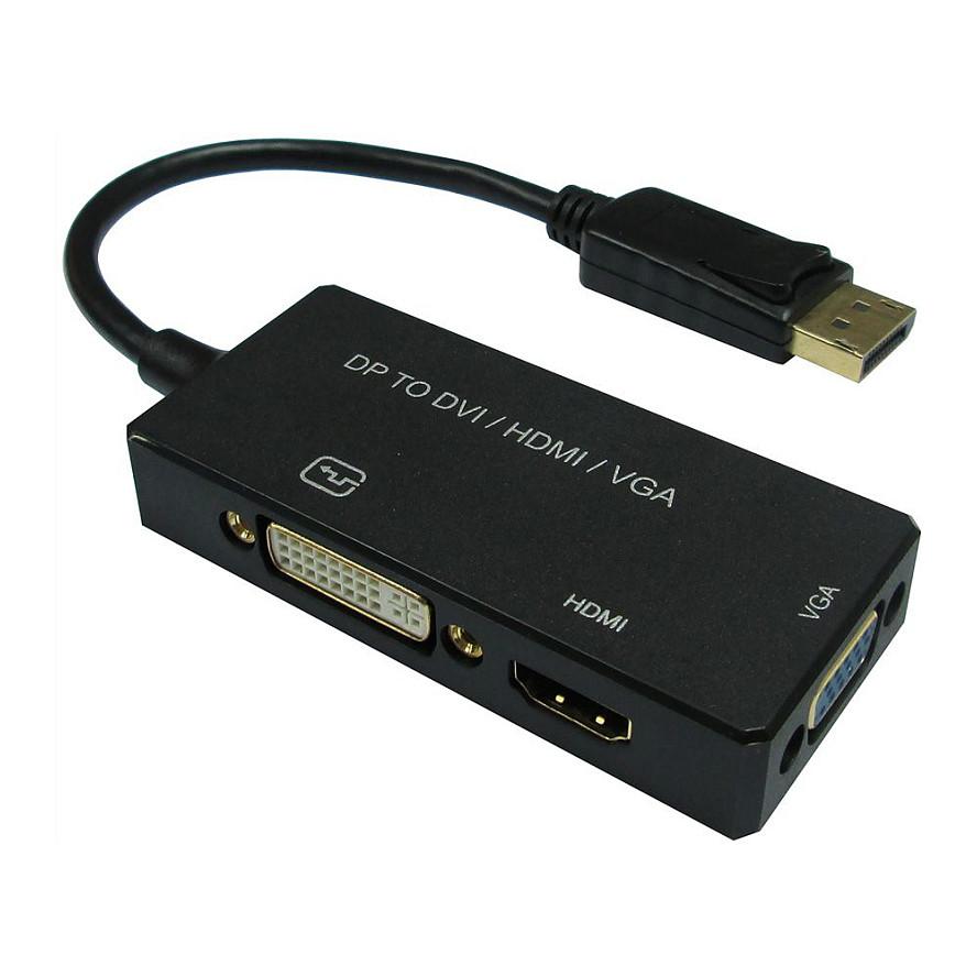 Adapterkabel DisplayPort til HDMI/DVI/VGA VALUE 12.99.3153 - sort