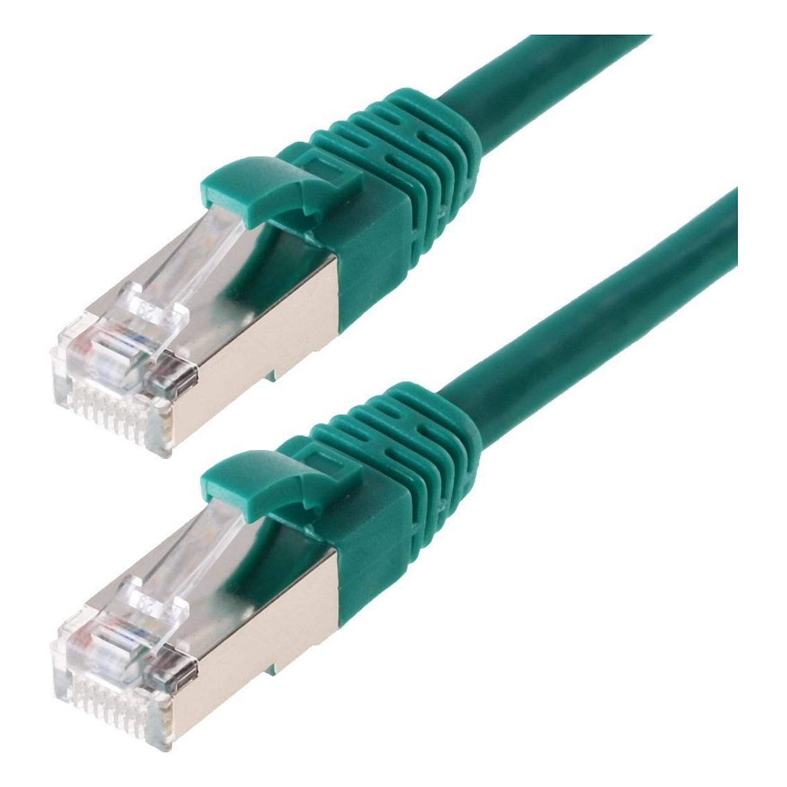 Patchkabel Helos Cat.5e SF/UTP AWG 26 - grøn 7,5 m