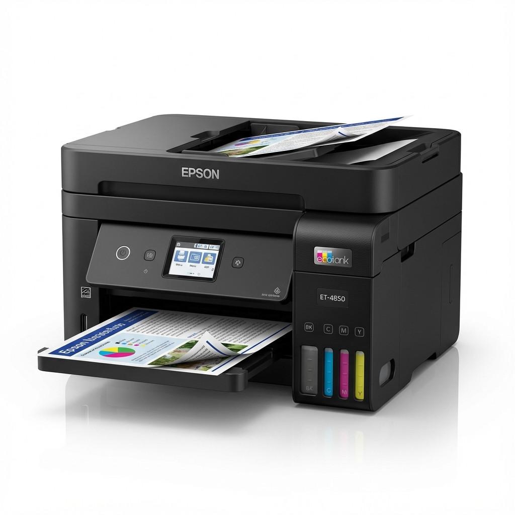 Blækprinter Epson EcoTank ET-4850 4-i-1 A4 LAN Wi-Fi ADF Duplex