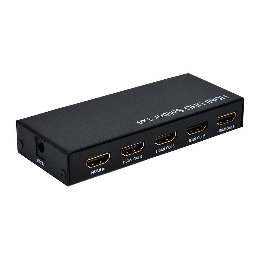 HDMI videosplitter ROLINE 4K 1x4 - sort