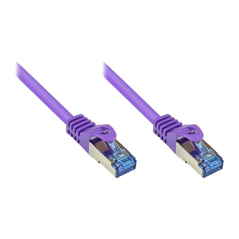 Patchkabel Cat.6A S/FTP RJ-45 - violet 1,5 m