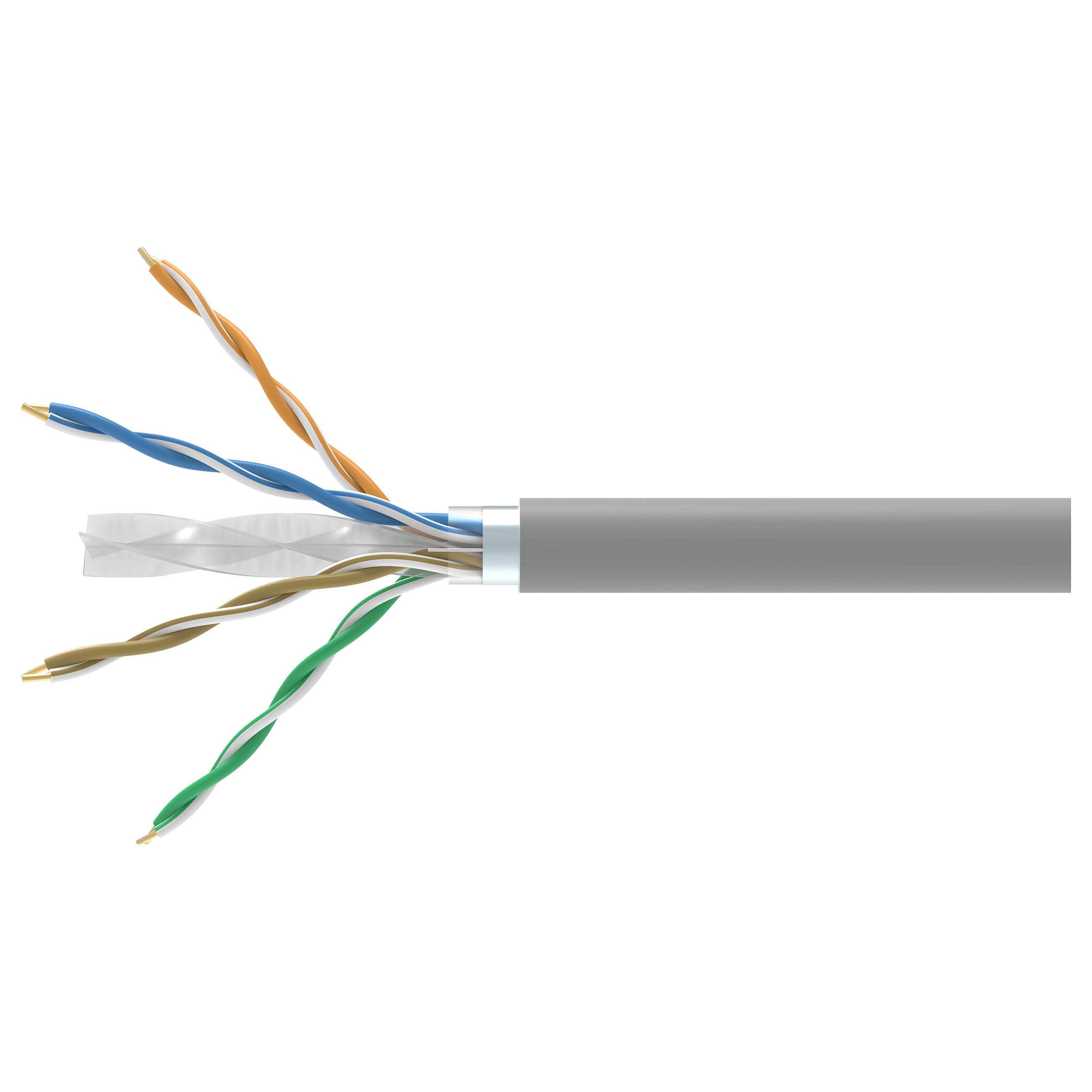 EQUIP Cat6 F/UTP netværkskabel 305 m grå LSZH kobber