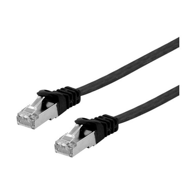 Netværkskabel Equip Cat6A U/FTP fladt RJ45 1 m - sort